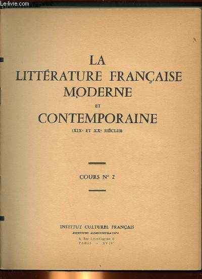 Exploration de la Littérature Française Moderne : Entre Tradition et Innovation